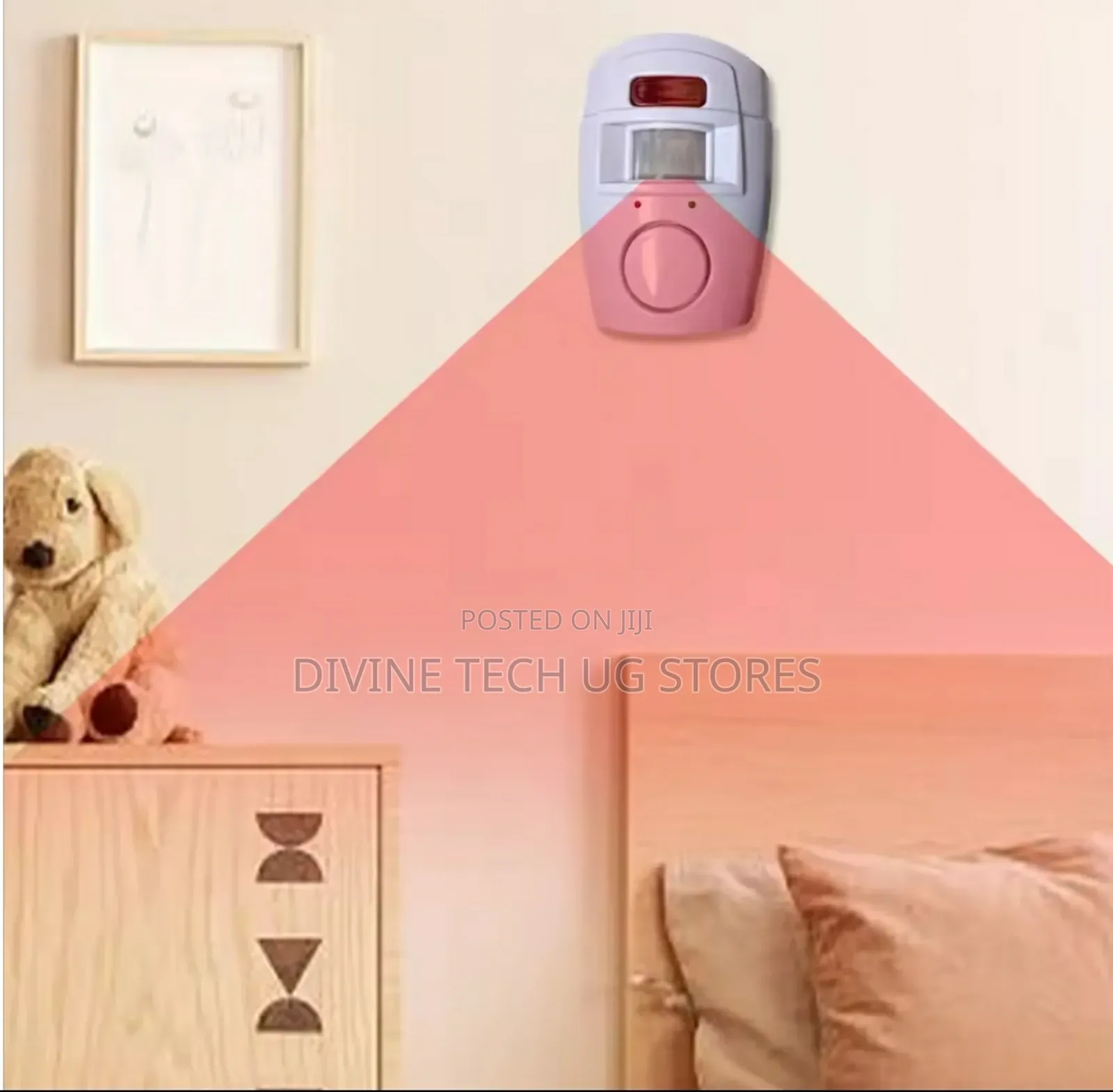 Mini Alarm Wireless Motion Sensor Alarm With 2 Remotes, Infrared Alert