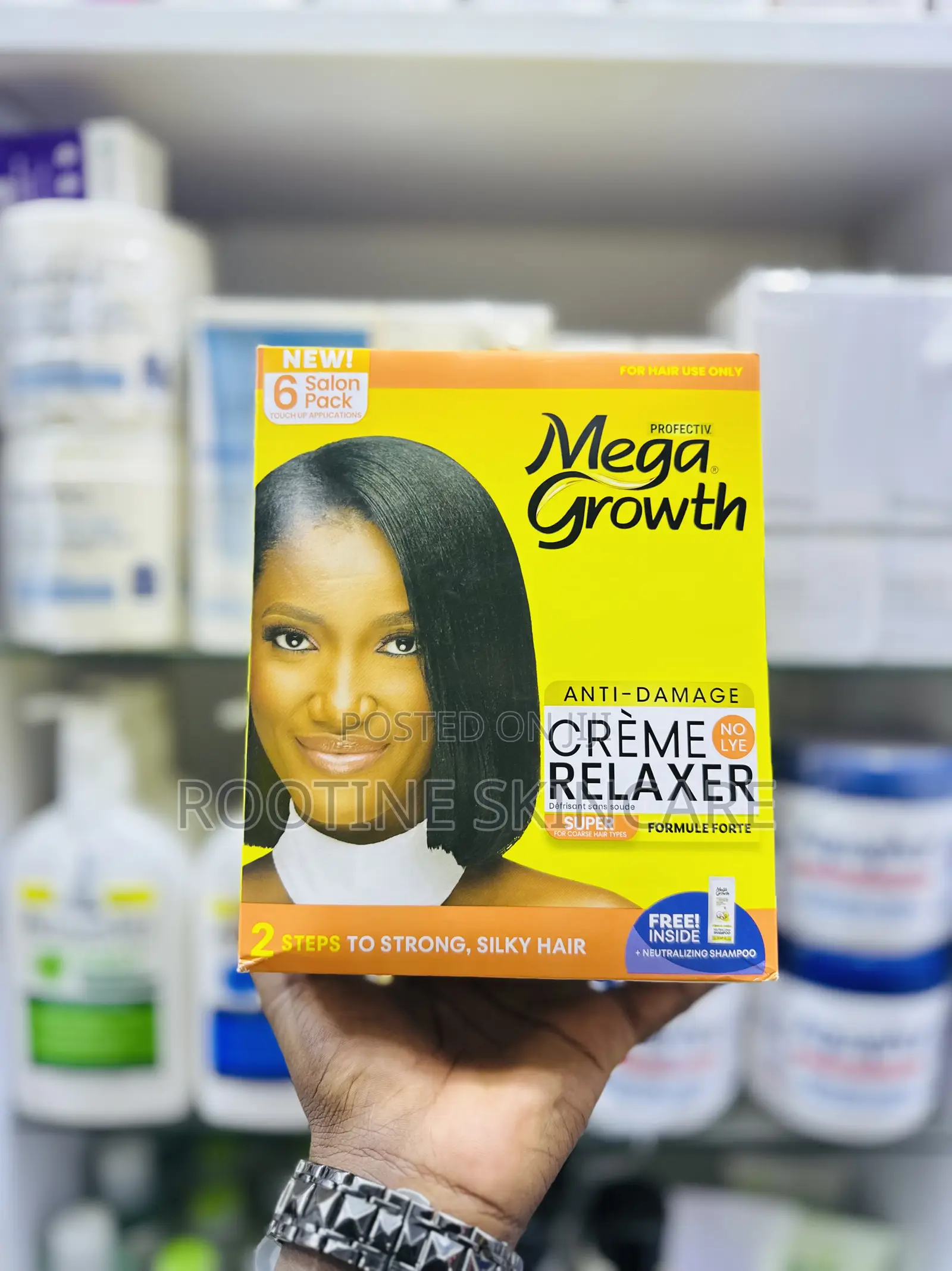 Mega Growth Super 6 Salon Pack Anti Damage No Lye Creme Relaxer
