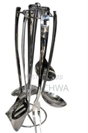 Long Dinner Serving Utensils Spoon With Stand