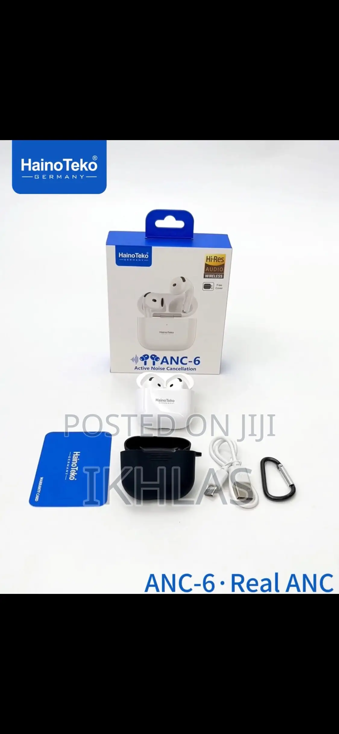 Hainoteko Anc-6 Bluetooth Earphones With Anc and Smart Touch Controls