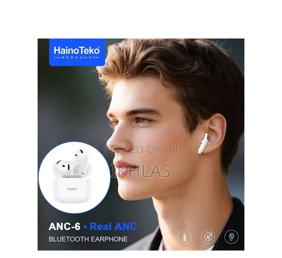 Hainoteko Anc-6 Bluetooth Earphones With Anc and Smart Touch Controls