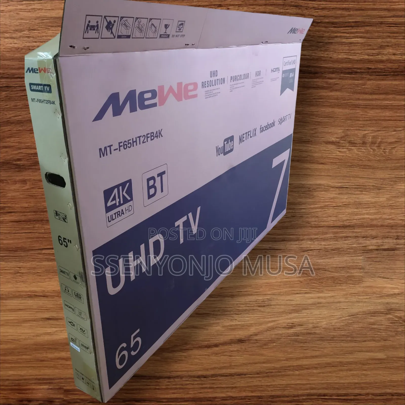 Mewe 65" Uhd Smart Tv Mt-F65ht2fb4k