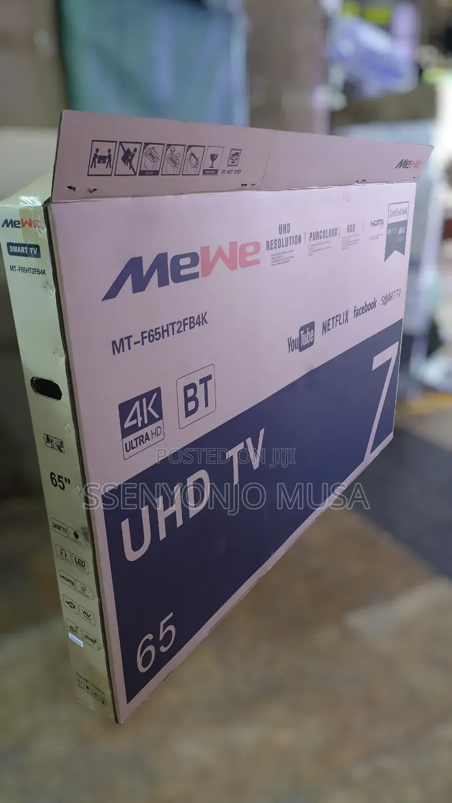 Mewe 65" Uhd Smart Tv Mt-F65ht2fb4k