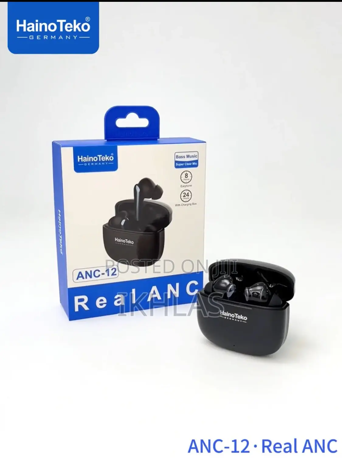 Hainoteko Anc-12 Wireless Bluetooth Earphone With Anc High Bass Sound