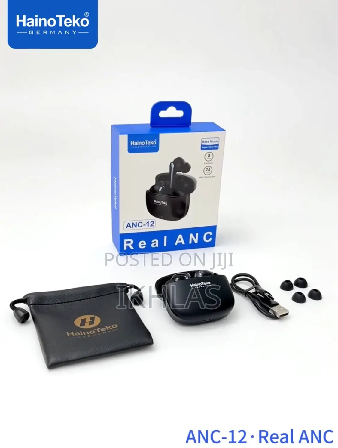 Hainoteko Anc-12 Wireless Bluetooth Earphone With Anc High Bass Sound