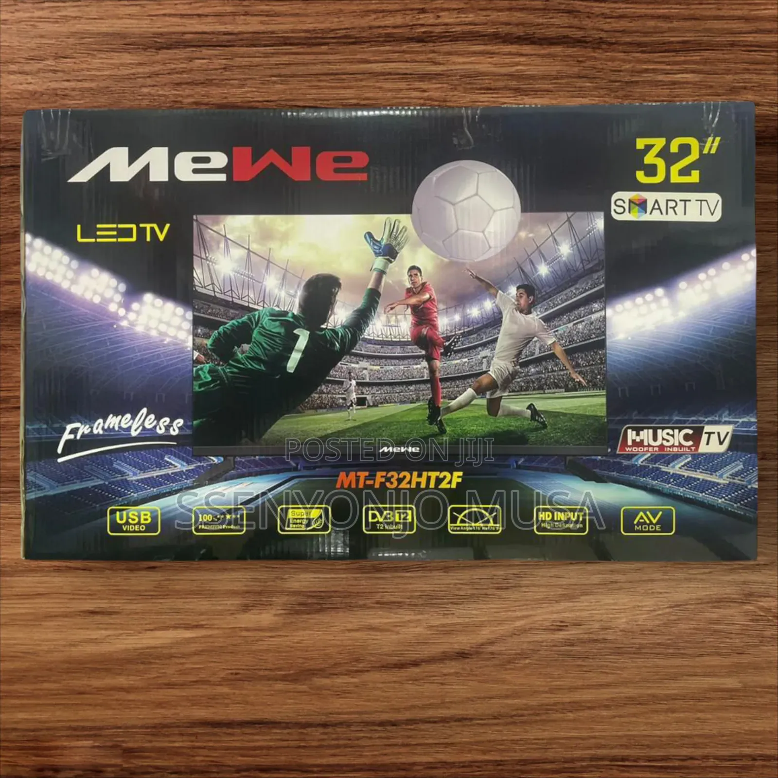 Mewe 32" Smart Tv - Frameless Design With Usb Video Play and Inbuilt.