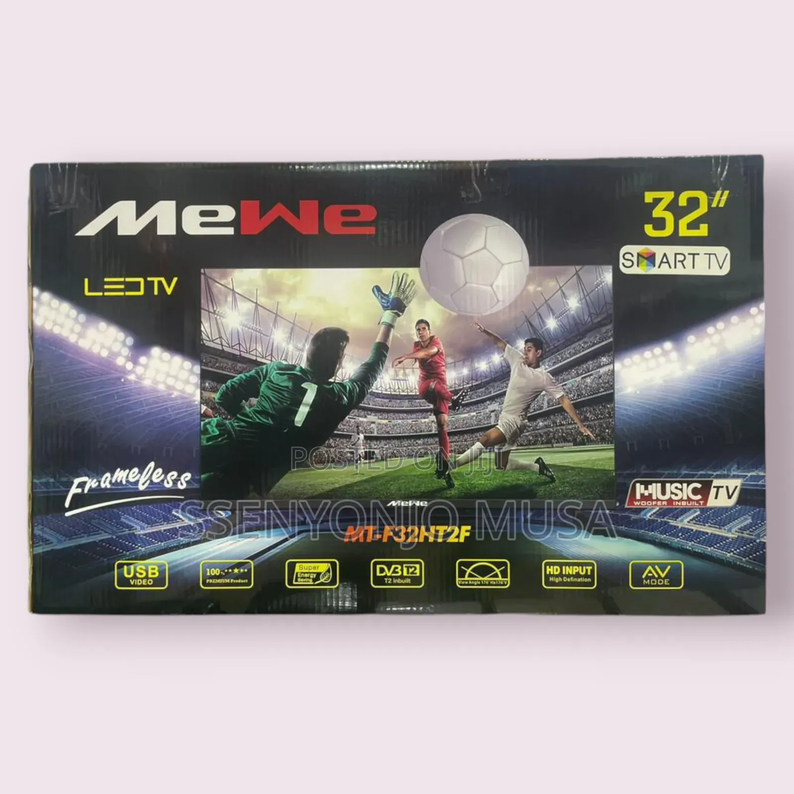 Mewe 32" Smart Tv - Frameless Design With Usb Video Play and Inbuilt.