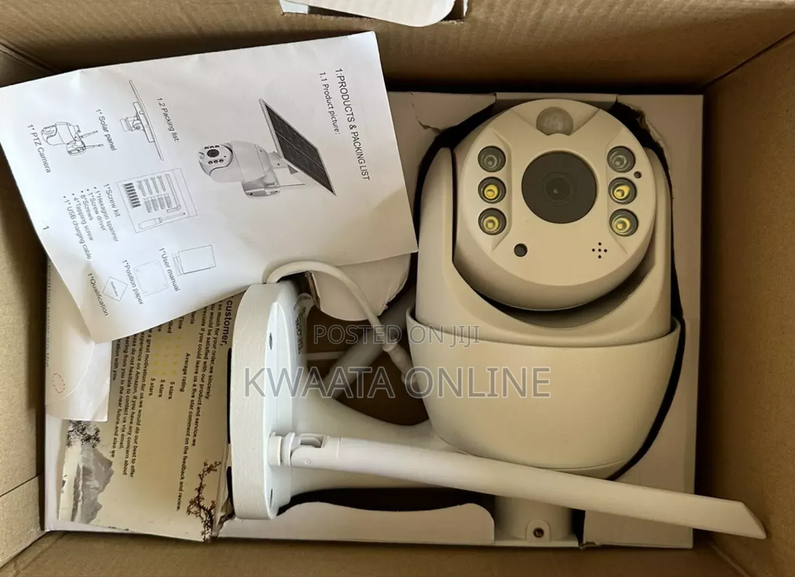 Hd Intelligent Alert Ptz Camera Wi-fi 1080p Full Hd Cctv Solar Power
