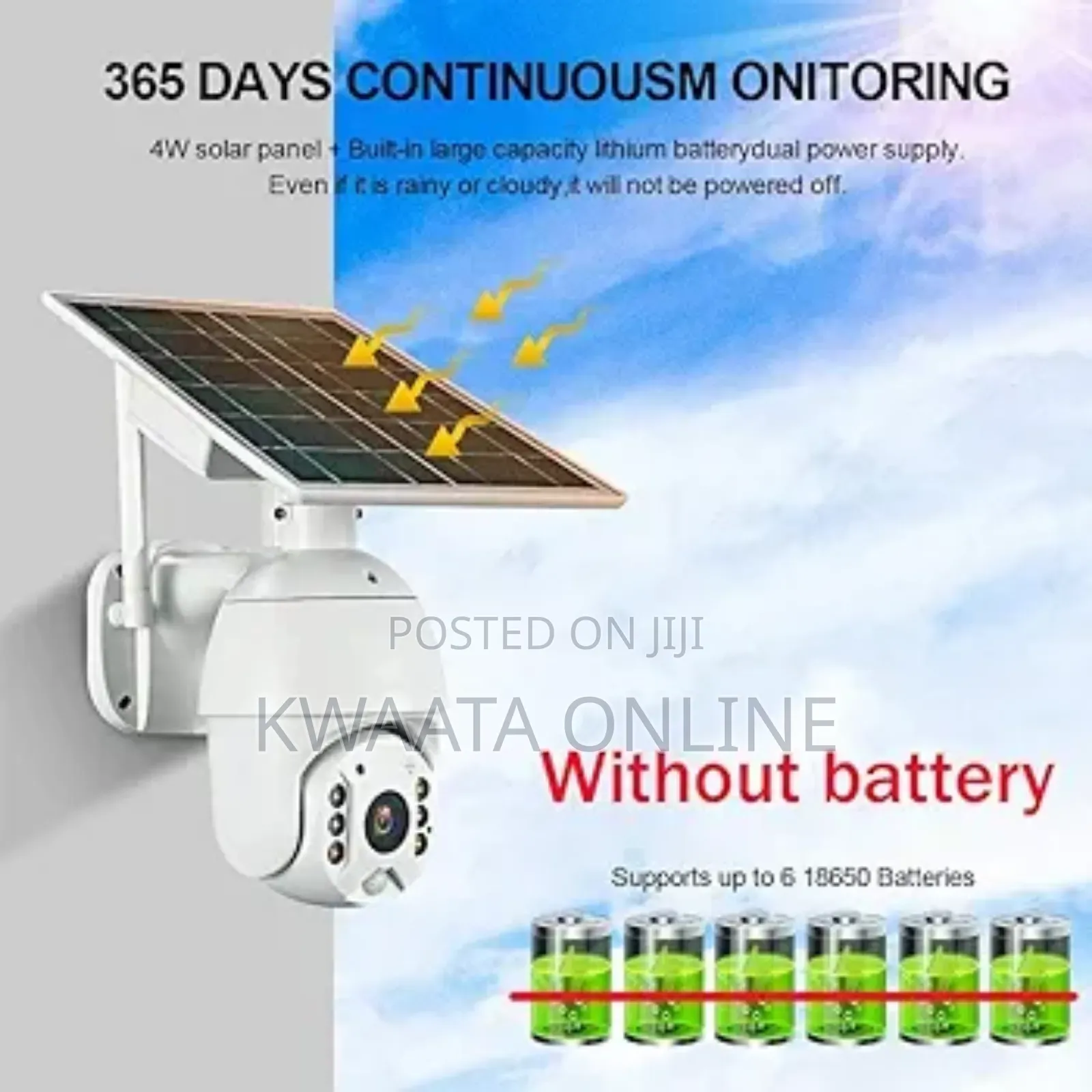 Hd Intelligent Alert Ptz Camera Wi-fi 1080p Full Hd Cctv Solar Power