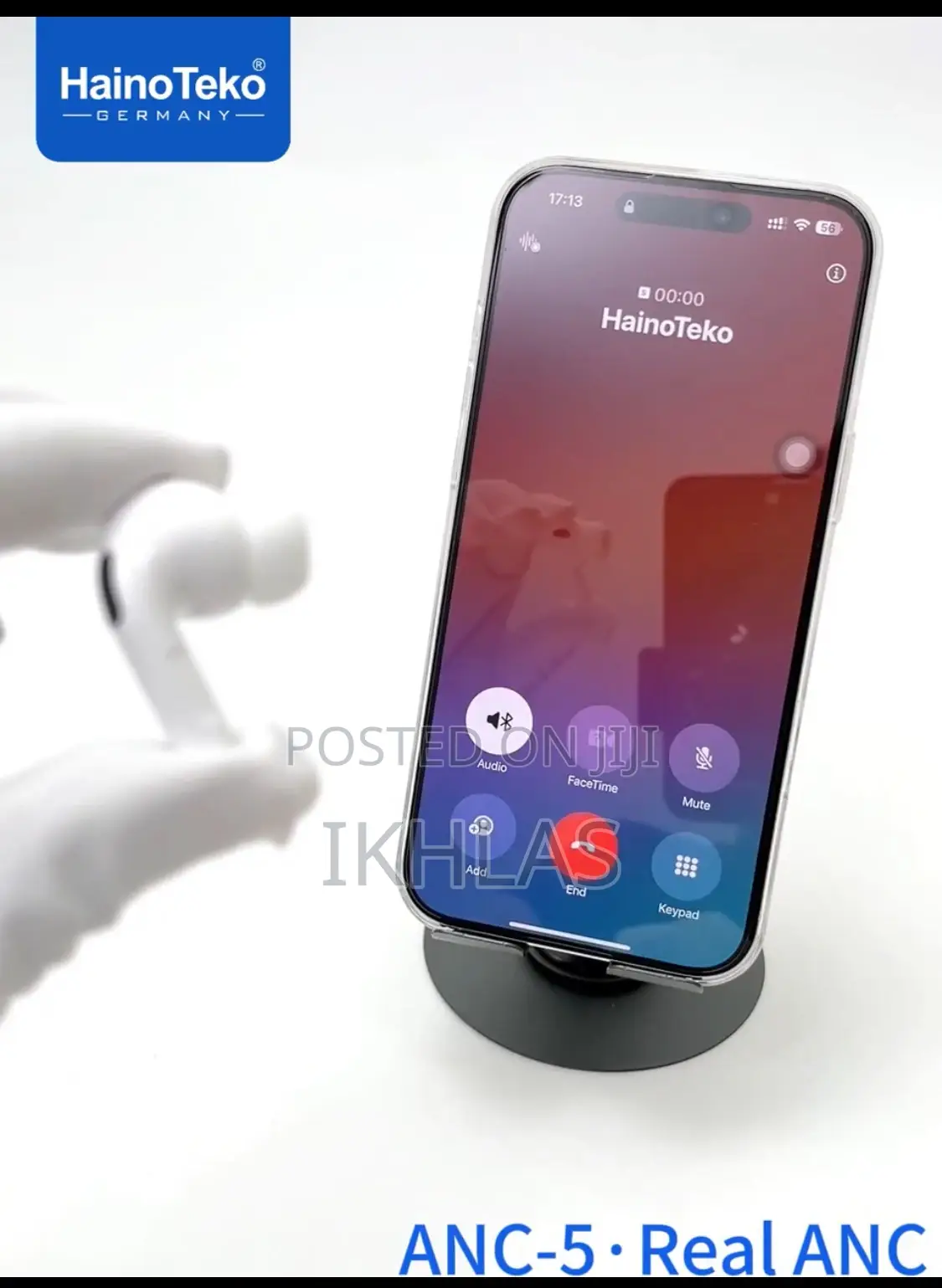 Hainoteko Anc-5 Bluetooth Earphone W Touch Control Hd Clear Microphone