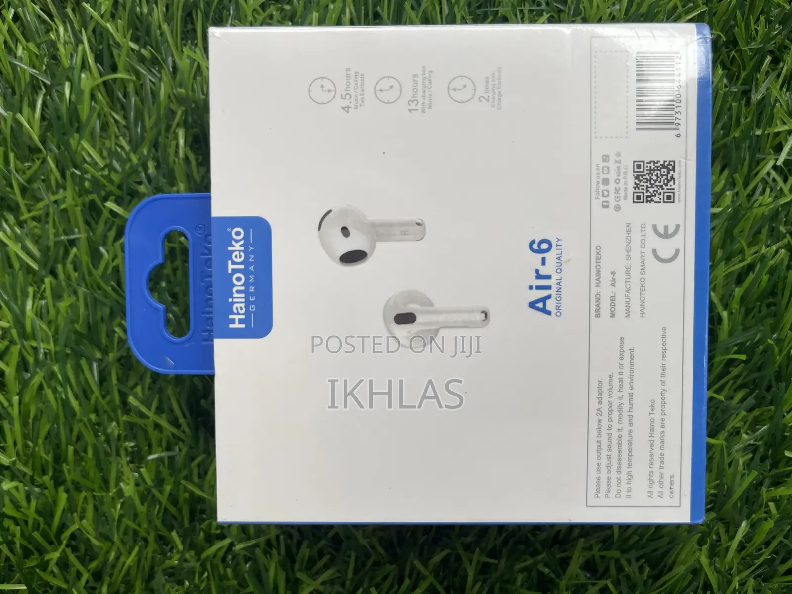Hainoteko Air-6bluetooth Earphone With in-Built Speaker, Touch Control