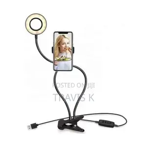 Ring Light With Table Clip Stand and Phone Holder