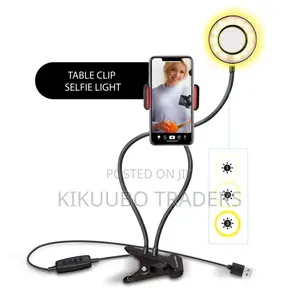 Clip on Selfie Ring Light With Phone Holder