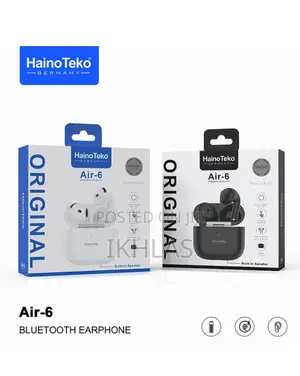 Hainoteko Air-6bluetooth Earphone With in-Built Speaker, Touch Control