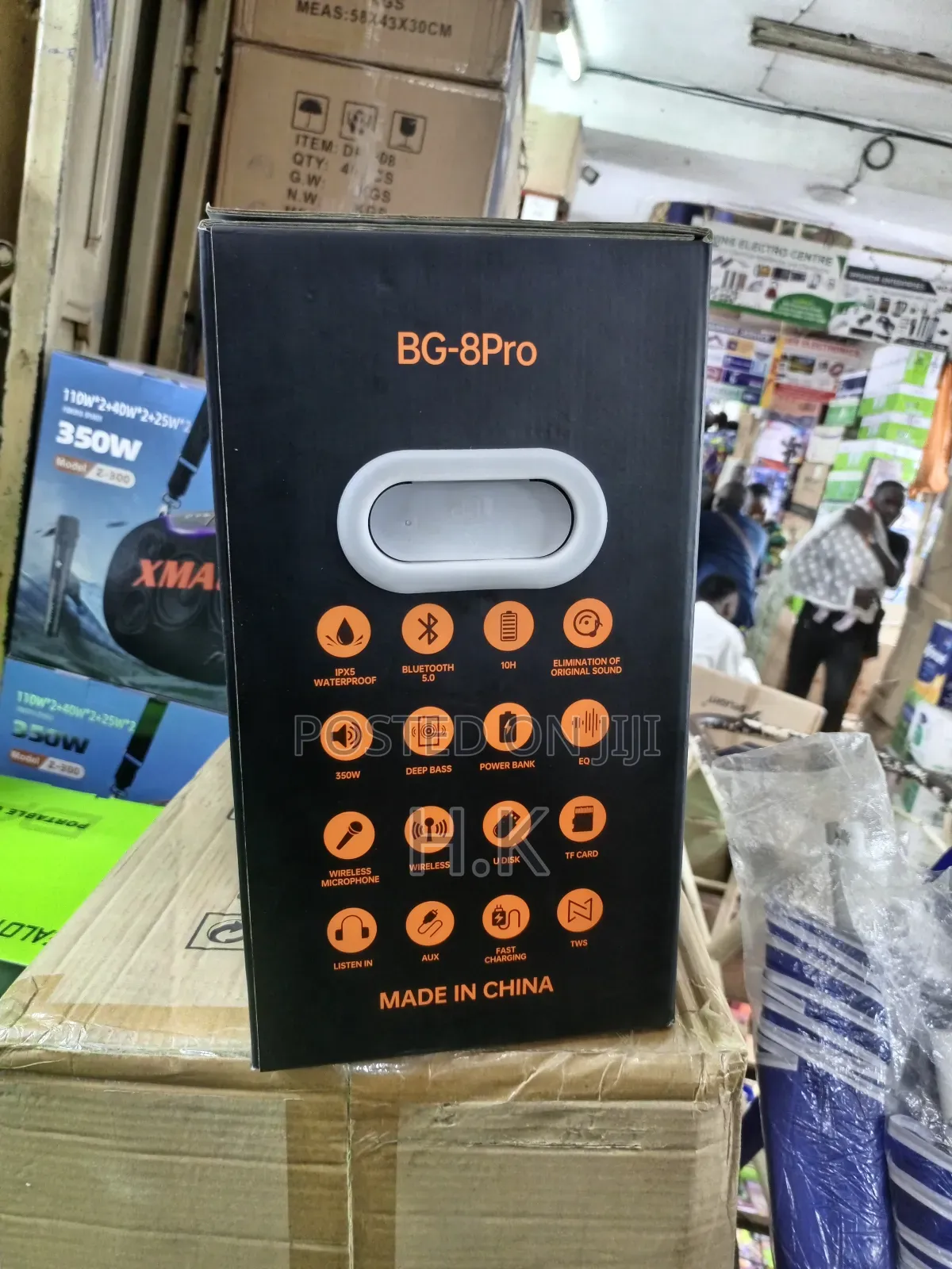 BGDQS Bg-8pro Portable Karaoke Wireless Speaker With RGB Lighting