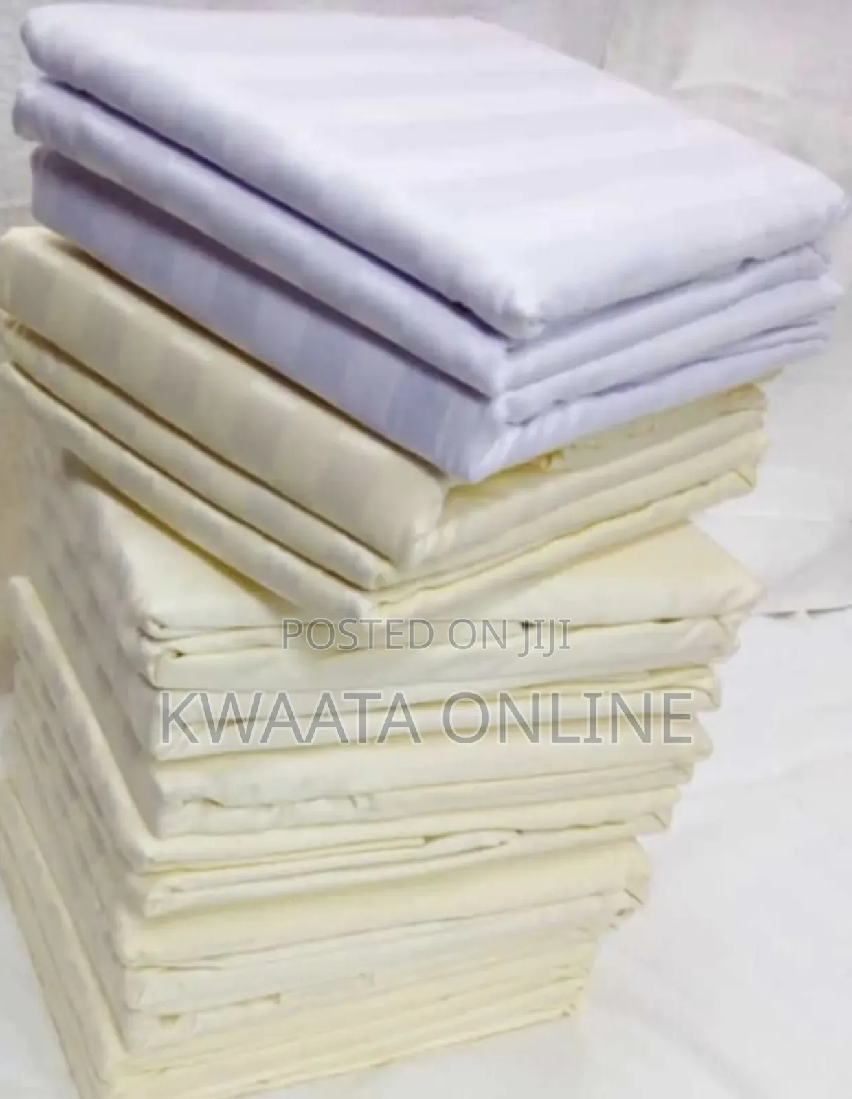6 Pc Set Star Luxe Hotel Bedsheets (6x6) King Size Striped Textured