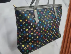 Hand Bags Black With Star Colors