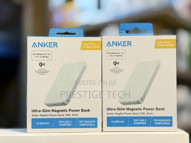 Anker Ultra Slim Magnetic Power Bank 10,000mah Magsafe (Anker Mag Go) for  sale - Prestige Tech  Price: USh 260,000 on Jiji.ug [Central Division]