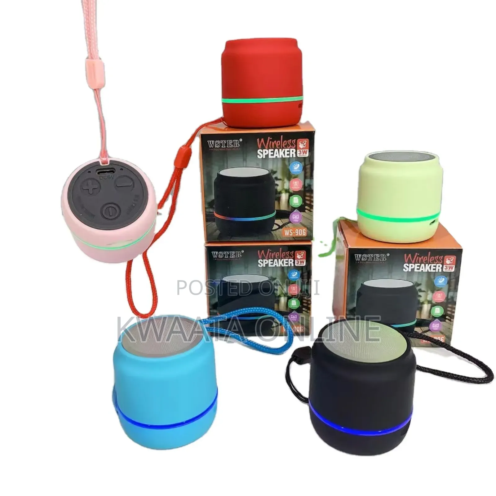 Portable Speaker, Wireless, Loud Volume, Clear Hd Stereo Sound