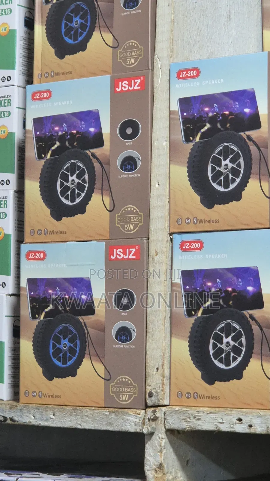 Jz-200 Portable Stereo Subwoofer Wireless Bt Speaker Fm Radio Speaker