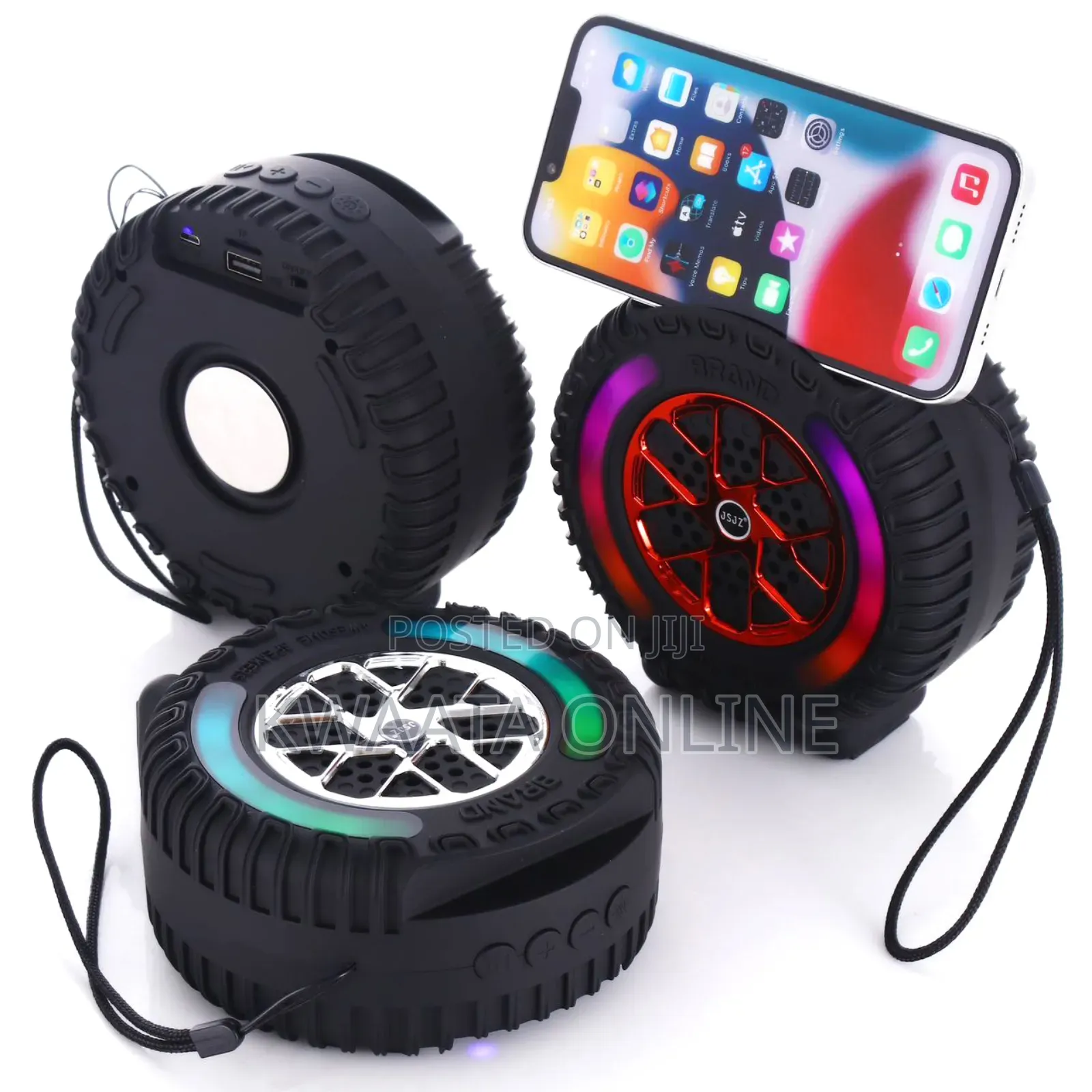 Jz-200 Portable Stereo Subwoofer Wireless Bt Speaker Fm Radio Speaker