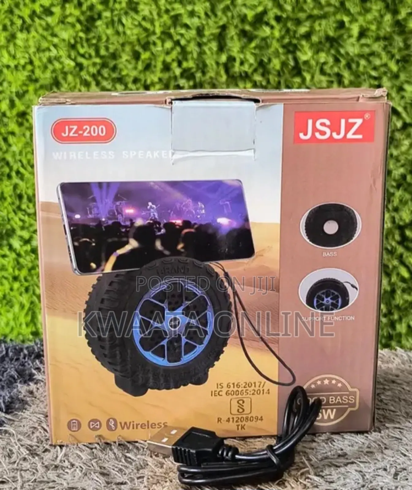 Jz-200 Portable Stereo Subwoofer Wireless Bt Speaker Fm Radio Speaker