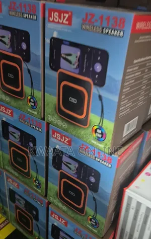 JSJZ Portable Subwoofer, Phone Holder, Wireless Blue Tooth Speaker