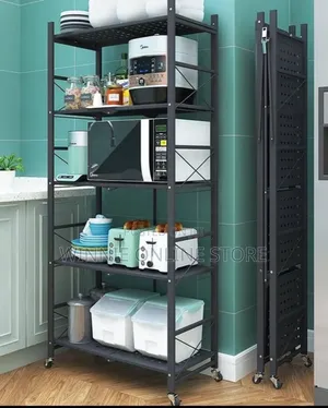 5 Tier Foldable Kitchen Rack
