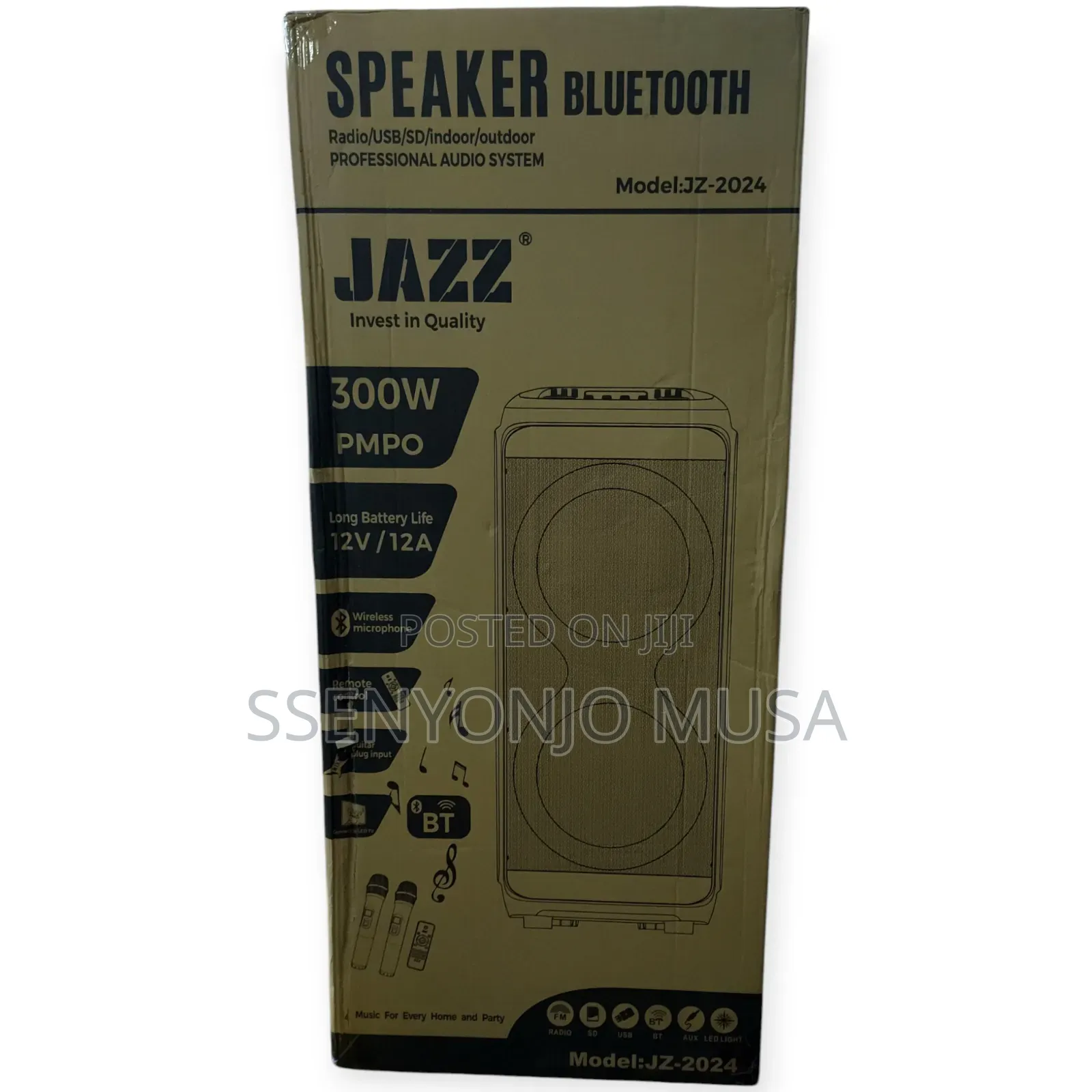 Jazz Jz-2024 100w Premium Bluetooth Speaker With Karaoke
