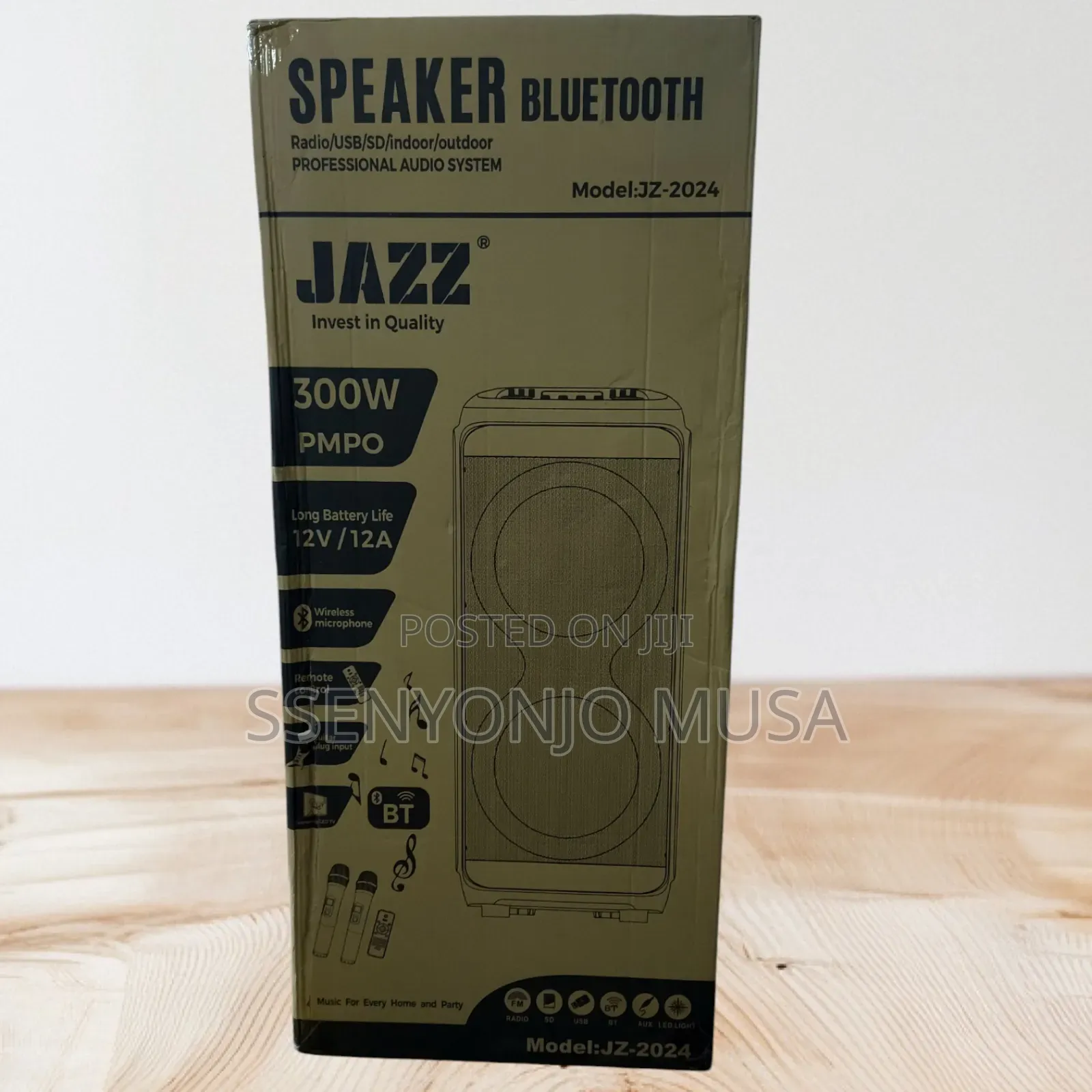 Jazz Jz-2024 100w Premium Bluetooth Speaker With Karaoke