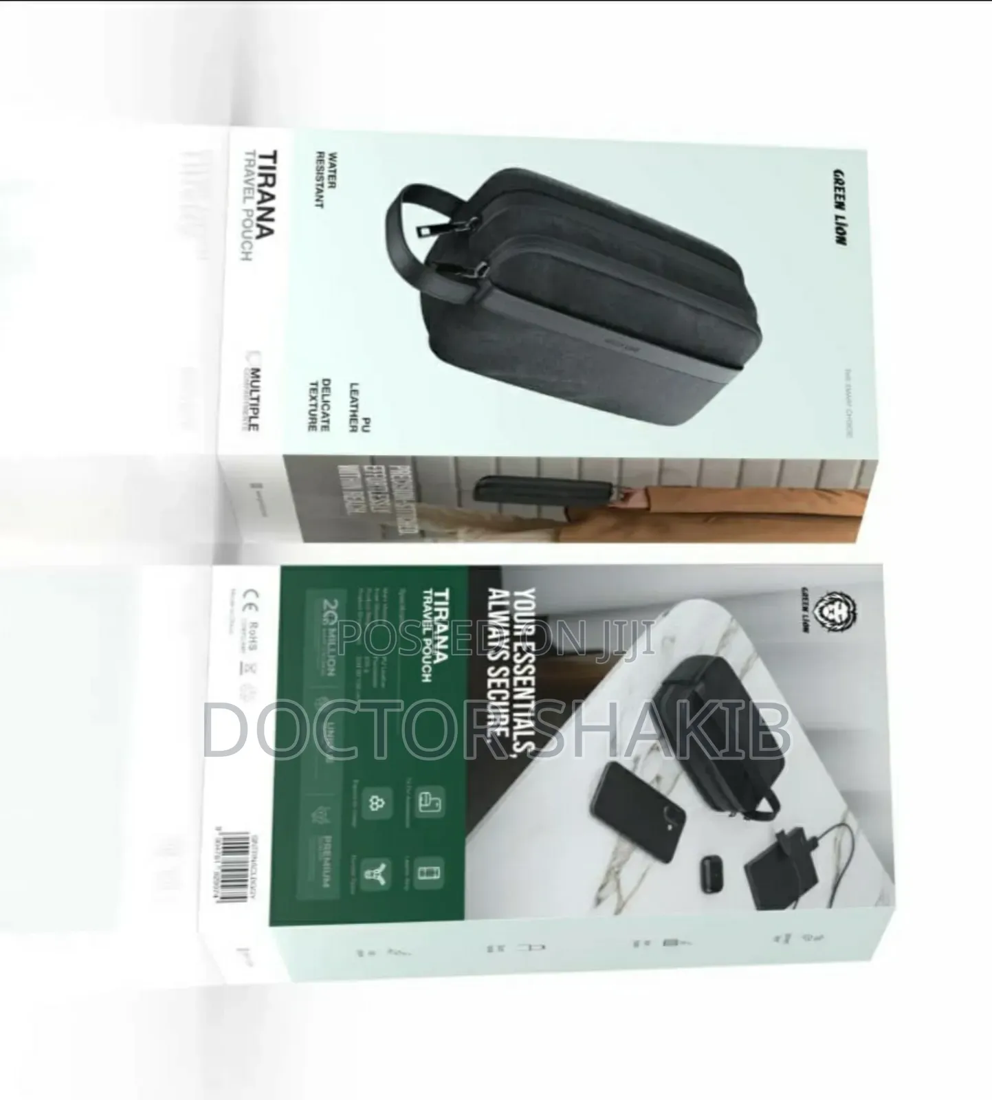Brand New Green Lion Tirana Travel Pouch