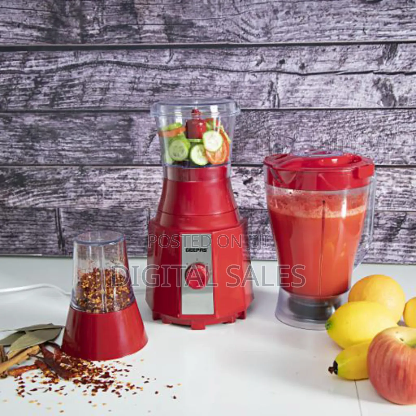 Geepas Blender GSB 9891 3in1/1.5l Jar/400w