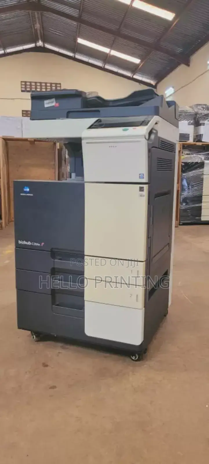 Bizhub C284e - Banner Printing Feature.