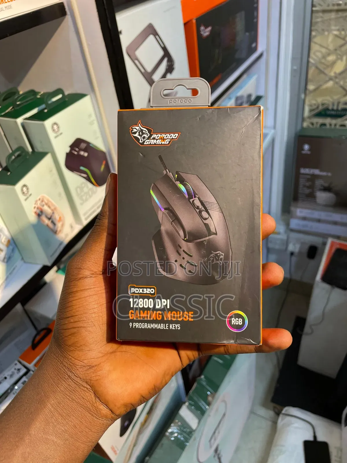 Porodo Gaming 9d Wired Mouse – 12800 Dpi