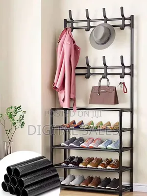 Stainless Steel Hat and Shoe Rack Organizer