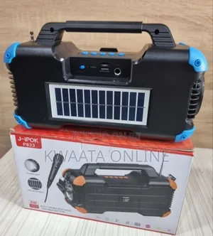 J-Ipok P823 Portable Bluetooth Speaker With Solar, Flash Microphone