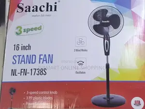 Saachi 16-Inch Stand Fan (Nl-Fn-1738s) - 12 Months Warranty