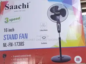 Saachi 16-Inch Stand Fan (Nl-Fn-1738s) - 12 Months Warranty