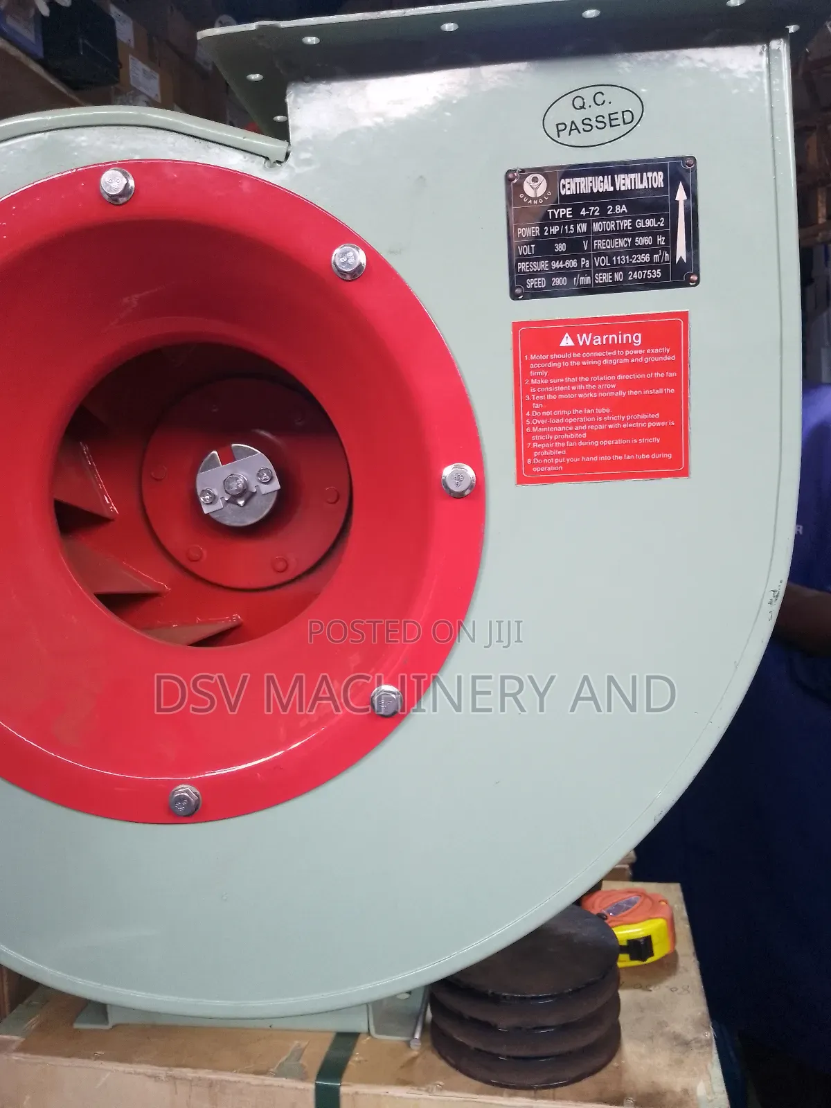 Centrifugal Ventilator/Extraction Fan
