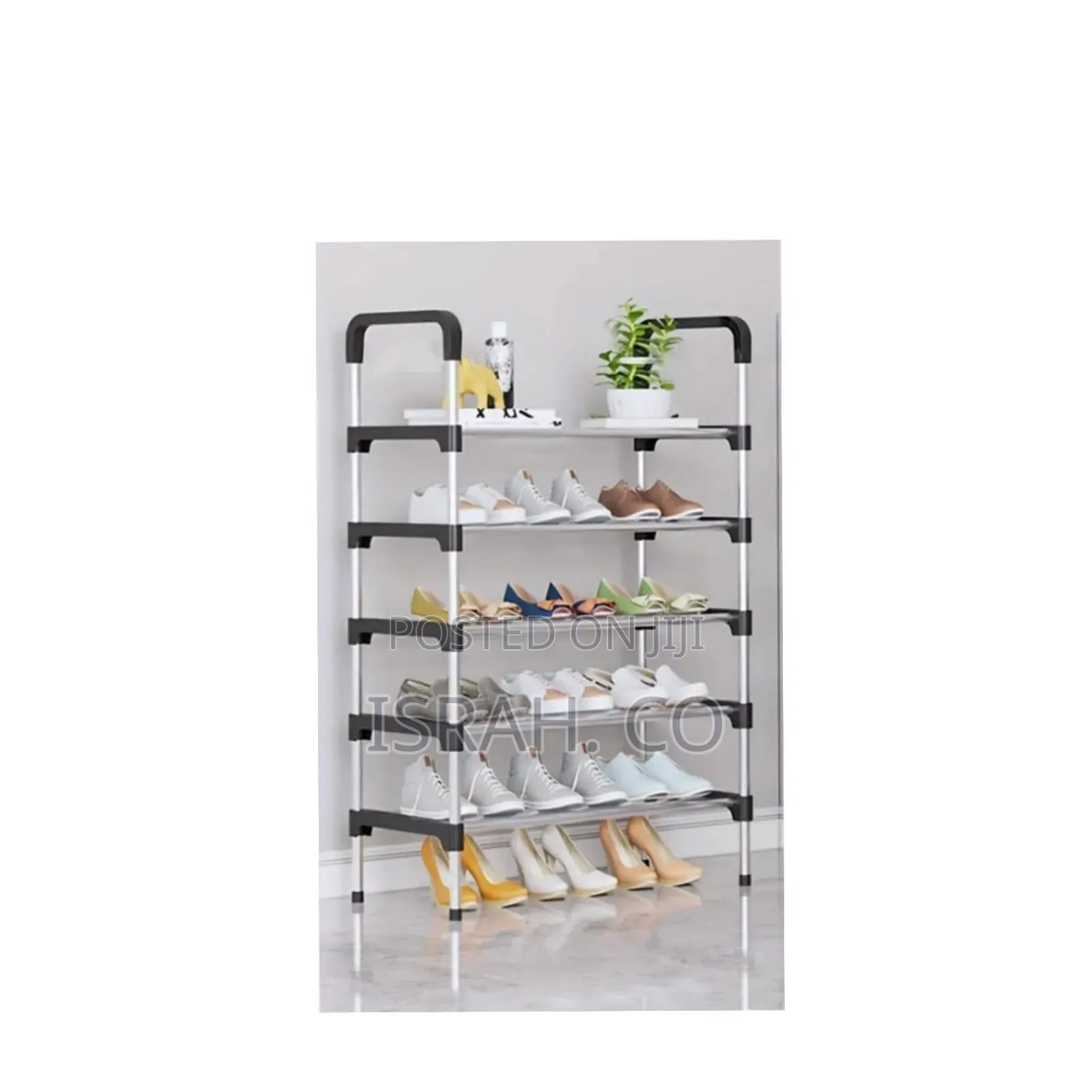 Stainless Steel 6 Layers Shoe Rack.