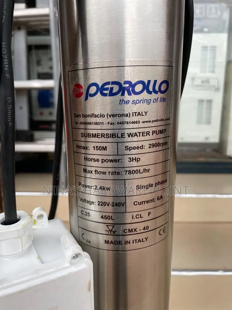 Water Pump 150m Pedrollo Italy