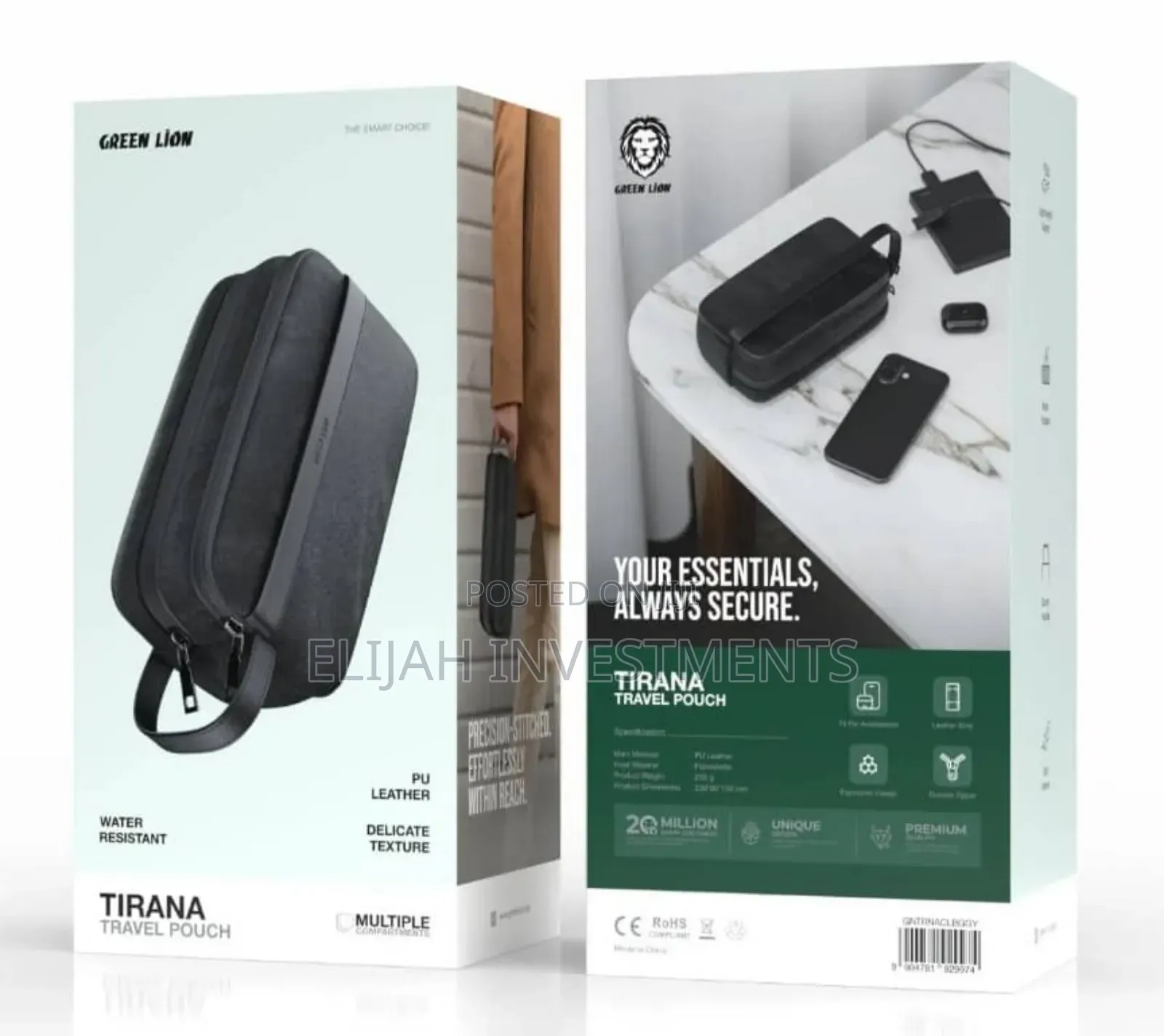 Green Lion Tirana Travel Pouch