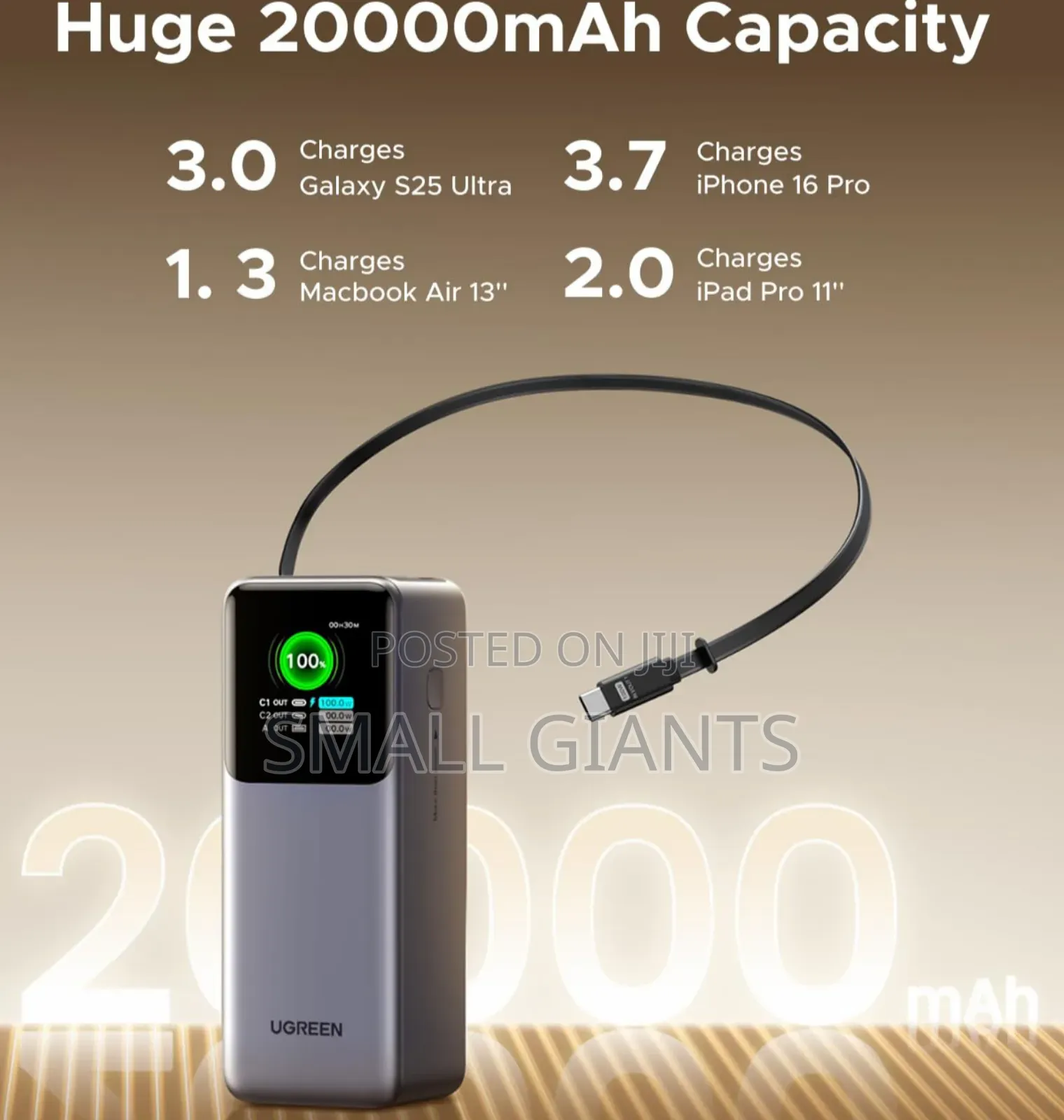Ugreen Nexode 20000mah 130w Fast Charging Power Bank