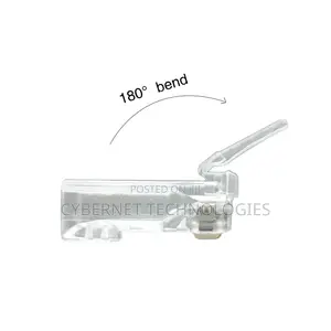 Rj45 Cat6 Pass Through Connectors - Pack of 100