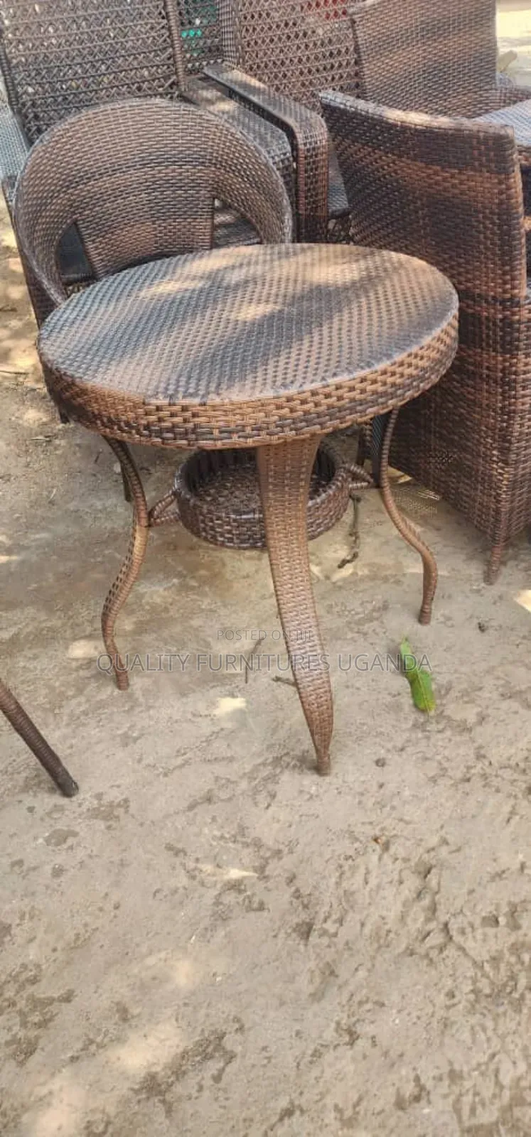 Single Seater Classic Rattan Dining Table