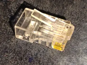 Rj45 Cat6 Pass Through Connectors - Pack of 100