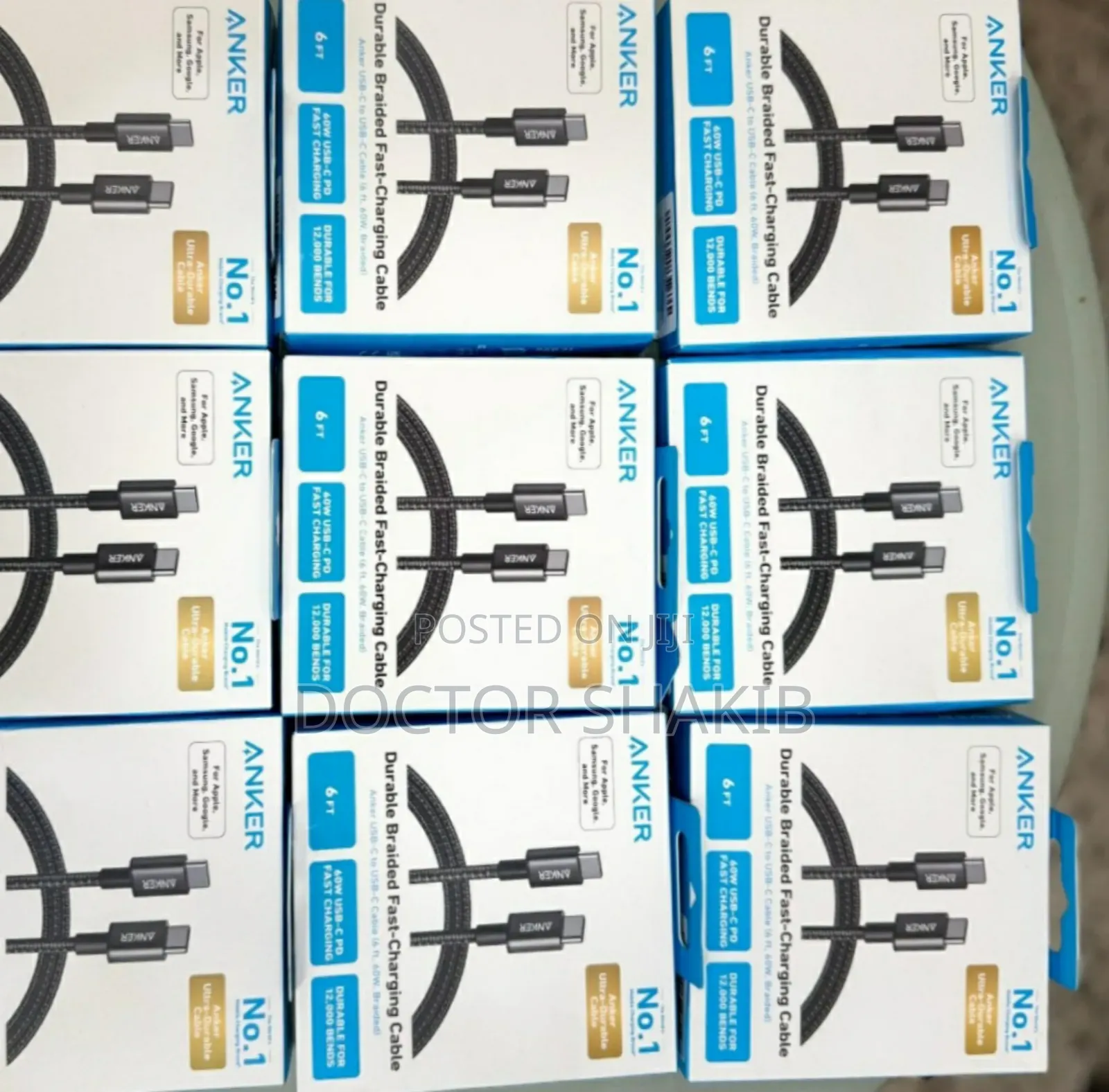 Original Anker C to C Durable Braided Fast Charging Cable