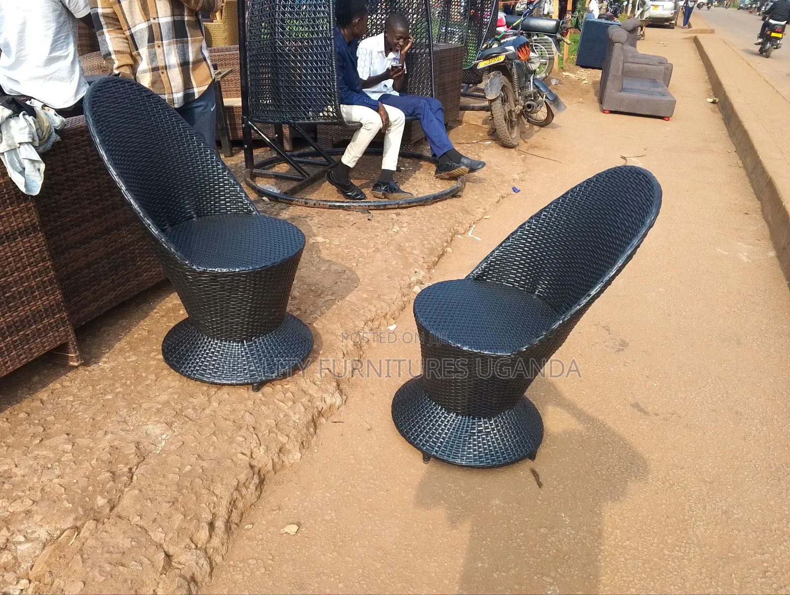 2 Seats Fish  Rattan Chairs