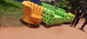 5 Sitter Mustard Yellow  Chesterfield
