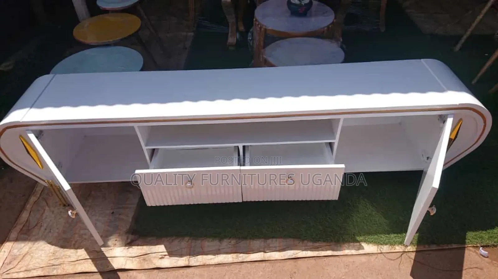 White  Simple Tv Stand